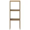  kézműves tölgy szerelt fa könyvespolc halmozható 30x30x80 cm