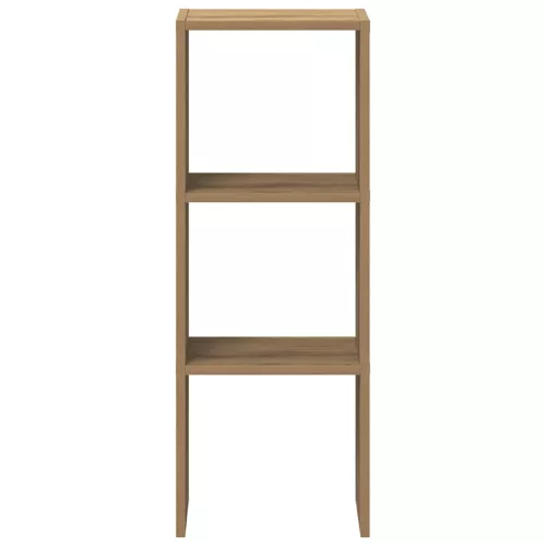  kézműves tölgy szerelt fa könyvespolc halmozható 30x30x80 cm