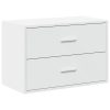  fehér szerelt fa szekrény 2 fiókkal 60 x 31 x 40 cm