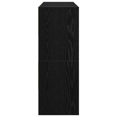  cipőtartó állványok 2 db egymásba rakható fekete tölgyfa