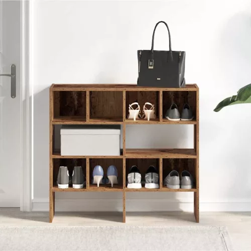  cipőtartók 2 db egymásra rakható régi fa 89,5x30x40 cm