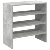  2 db betonszürke cipőtartó állvány halmozható 60 x 30 x 30,5 cm