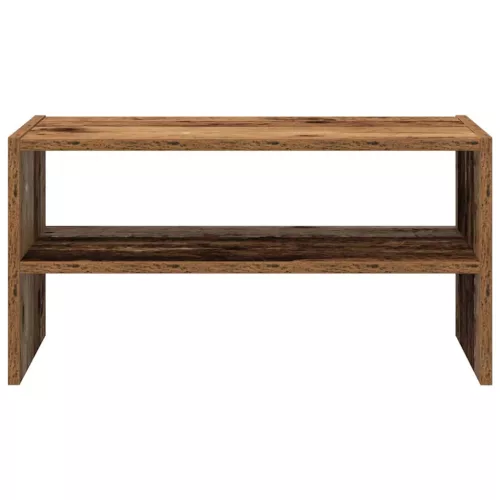  antik fa színű cipőtartó állvány halmozható 60 x 30 x 30,5 cm