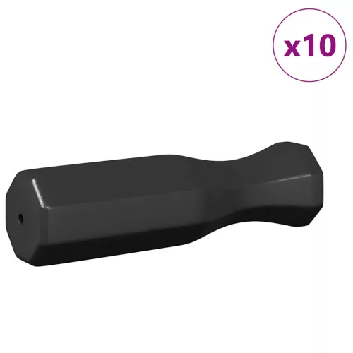  Foci asztali fogantyúk 10 pcs Fekete 3,1 x 3,1 x 17,8 cm