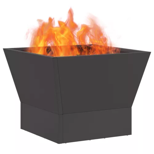  Tűzhely Négyzet Fekete 40x40x30 cm Acél