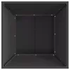  Tűzrakó Négyzet Fekete 60x60x35 cm Acél