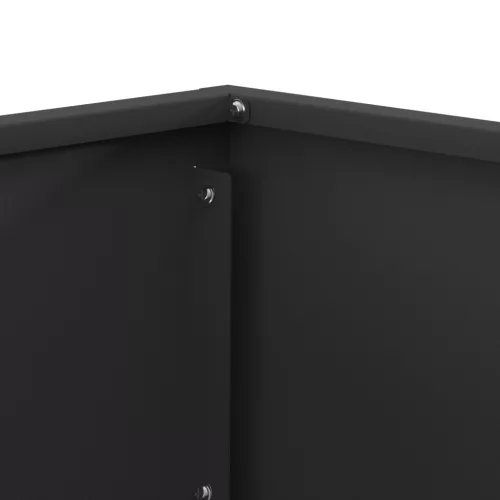  Tűzrakó Négyzet Fekete 60x60x35 cm Acél