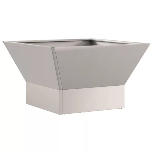  Tűzrakóhely Négyzet Barna 60x60x35 cm Viharvert acél