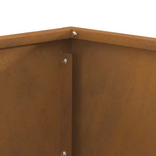  Tűzrakóhely Négyzet Barna 60x60x35 cm Viharvert acél