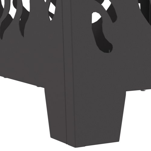  Tűzrakóhely Négyzet Fekete 40x40x40 cm Acél