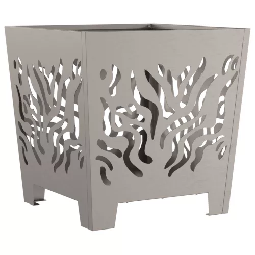  Tűzrakó hely Négyzetes 40x40x40 cm Időjárásálló Acél