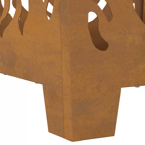  Tűzrakó hely Négyzetes 40x40x40 cm Időjárásálló Acél