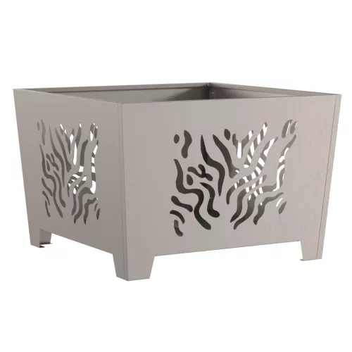  Tűzrakóhely Négyzetes 60x60x40 cm Időjárásálló Acél