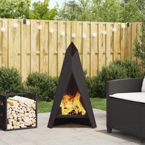  Tűzrakóhely Pyramida 58x36x100 cm Időjárásálló Acél