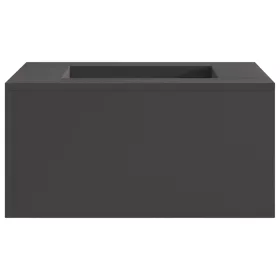  Tűzrakóhely Négyzetes Fekete 60x60x30 cm Acél