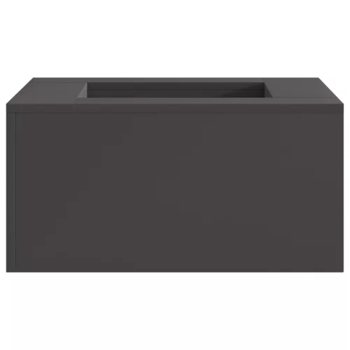  Tűzrakóhely Négyzetes Fekete 60x60x30 cm Acél