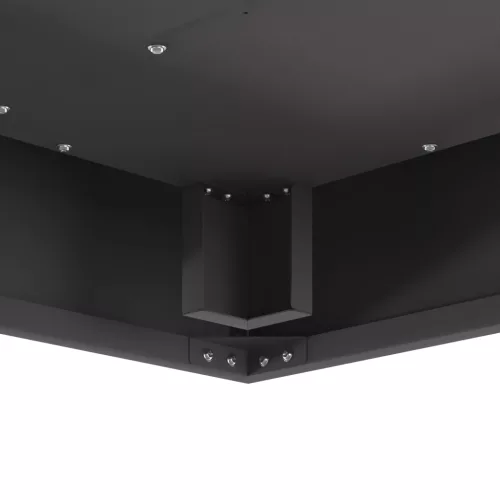  Tűzrakóhely Négyzetes Fekete 60x60x30 cm Acél