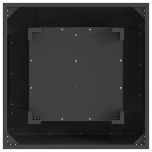  Tűzrakóhely Négyzetes Fekete 60x60x30 cm Acél