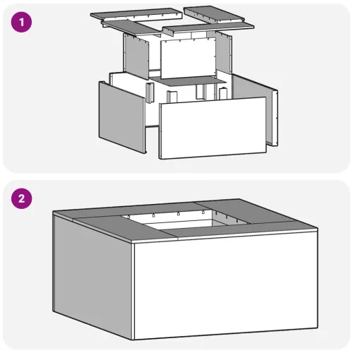  Tűzrakóhely Négyzetes Fekete 60x60x30 cm Acél