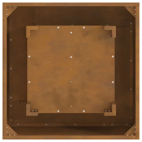  Tűzrakó H eltérítő 60x60x30 cm Időjárásálló Acél