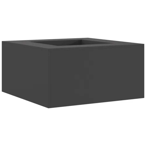  Tűzrakóhely Négyzet Fekete 80x80x40 cm Acél