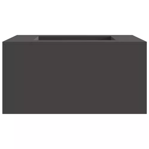  Tűzrakóhely Négyzet Fekete 80x80x40 cm Acél