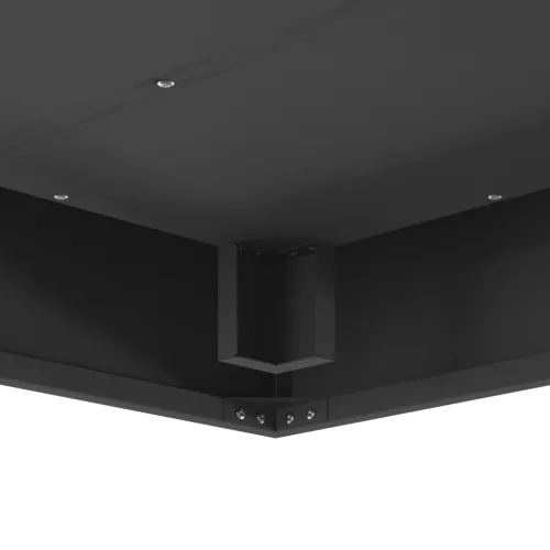  Tűzrakóhely Négyzet Fekete 80x80x40 cm Acél