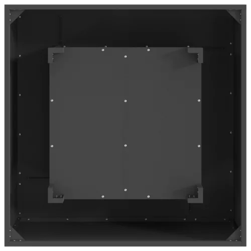  Tűzrakóhely Négyzet Fekete 80x80x40 cm Acél