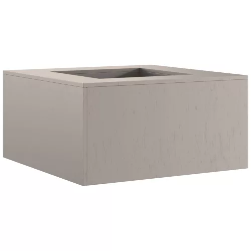  Négyzetes Tűzrakó 80x80x40 cm Viharvert Acél