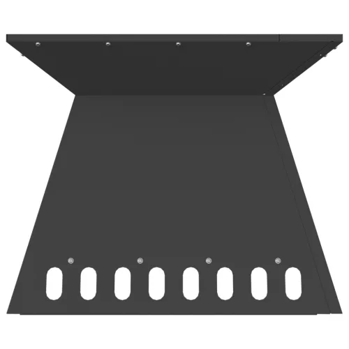  Tűzrakóhely Fekete 48x48x40 cm Acél