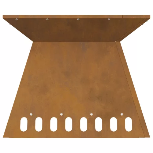  Tűzrakóhely 48x48x40 cm Viharvert Acél