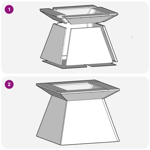  Tűzrakóhely 48x48x40 cm Viharvert Acél