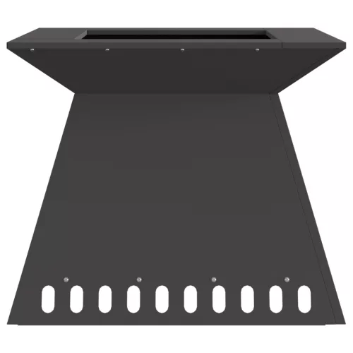  Tűzrakó Fekete 60x60x50 cm Acél