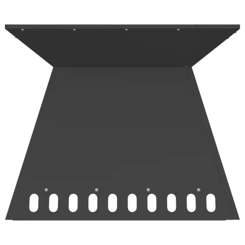  Tűzrakó Fekete 60x60x50 cm Acél