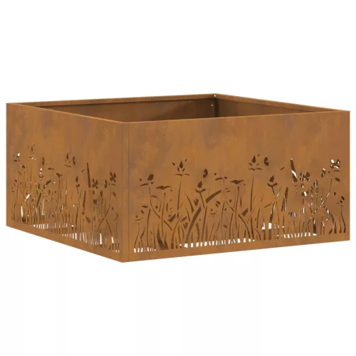  Tűzrakóhely Négyzetes 60x60x30 cm Időjárásálló Acél