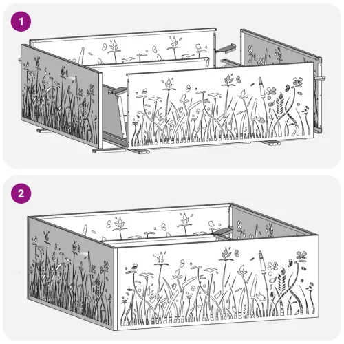  Tűzrakóhely Négyzet Fekete 80x80x30 cm Acél