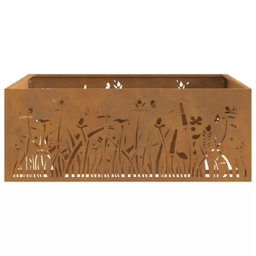  Tűzrakóhely Négyzet 80x80x30 cm Légies Acél