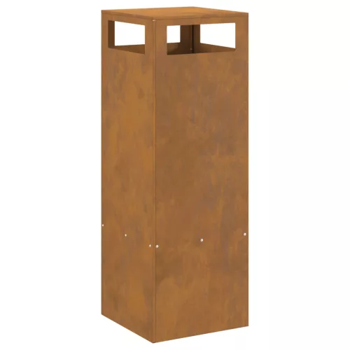  Tűzrakóhely Négyzet 35x35x100 cm Viharvert Acél