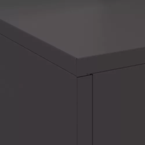  Tűzrakóhely Kéménnyel Fekete 60x40x96 cm Acél