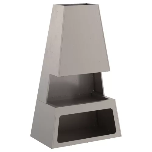  Tüzelőanyag tárolós tűzrakóhely 60x35x100 cm Időjárásálló acél