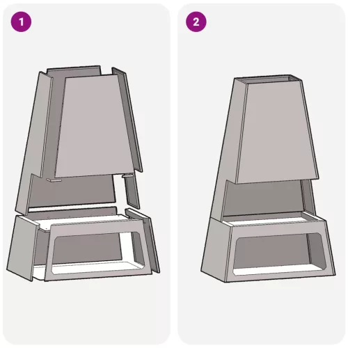  Tüzelőanyag tárolós tűzrakóhely 60x35x100 cm Időjárásálló acél