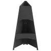  Tűzrakóhely Piramis Fekete 50x45x95 cm Acél
