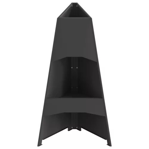  Tűzrakóhely Piramis Fekete 50x45x95 cm Acél