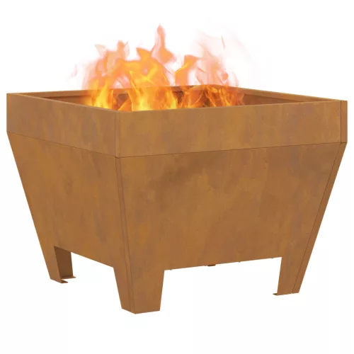  Négyzet alakú Tűzrakó 50x50x30 cm Rozsdamentes Acél