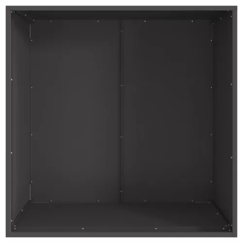  Fekete Négyzet Tűzrakóhely 80x80x43 cm Acél