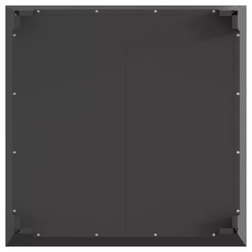  Fekete Négyzet Tűzrakóhely 80x80x43 cm Acél