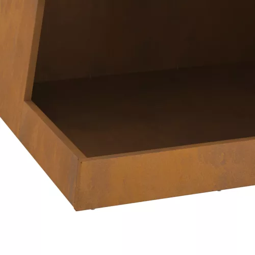  Tűzrakó talapzat tűzifatartóval 50 x 50 x 100 cm - Viharvert acél