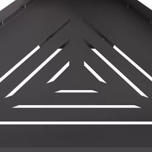  Kályha Füstcsővel Fekete 50x43x52 cm Acél