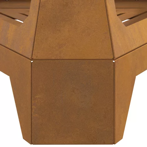  Tűzrakóhely kéménnyel 50x43x52 cm időjárásálló acélból