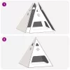  Tűzrakóhely Piramis 50x50x51 cm Időjárásálló Acél